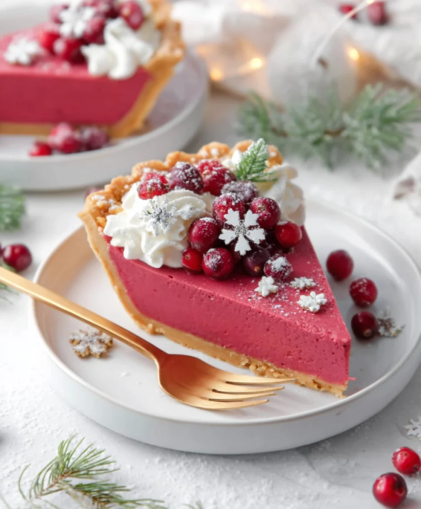 Cranberry Custard Pie